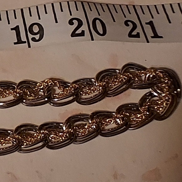 Lovers + Friends Jane Chain Belt Silvertone Pearls Hearts - Picture 3 of 4